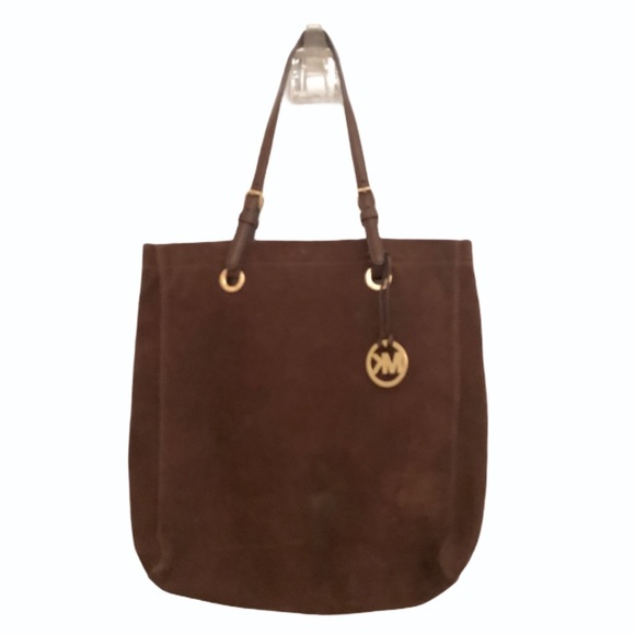 MICHAEL Michael Kors Handbags - Michael Kors Chocolate Brown Suede Tote
